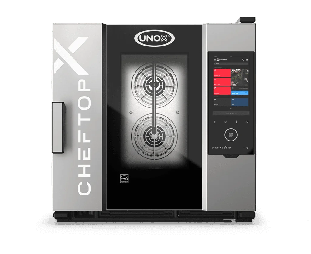 CHEFTOP-X Digital.ID COUNTERTOP 6 GN 1/1 Gaz - charnière droite - Ethernet
