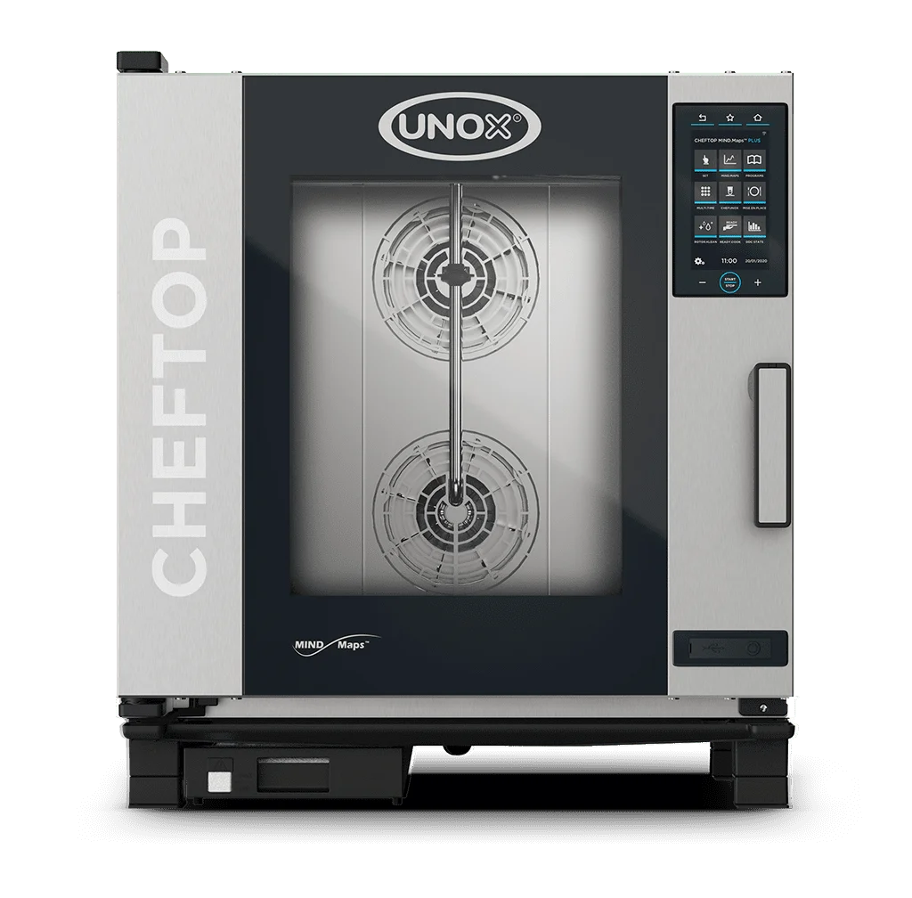 Four mixte CHEFTOP MIND.Maps™ PLUS COUNTERTOP 7 GN 1/1 Gaz - charnière gauche