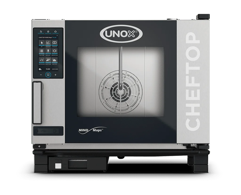 Four mixte CHEFTOP MIND.Maps™ PLUS COUNTERTOP 5 GN 1/1 Gaz - charnière droite