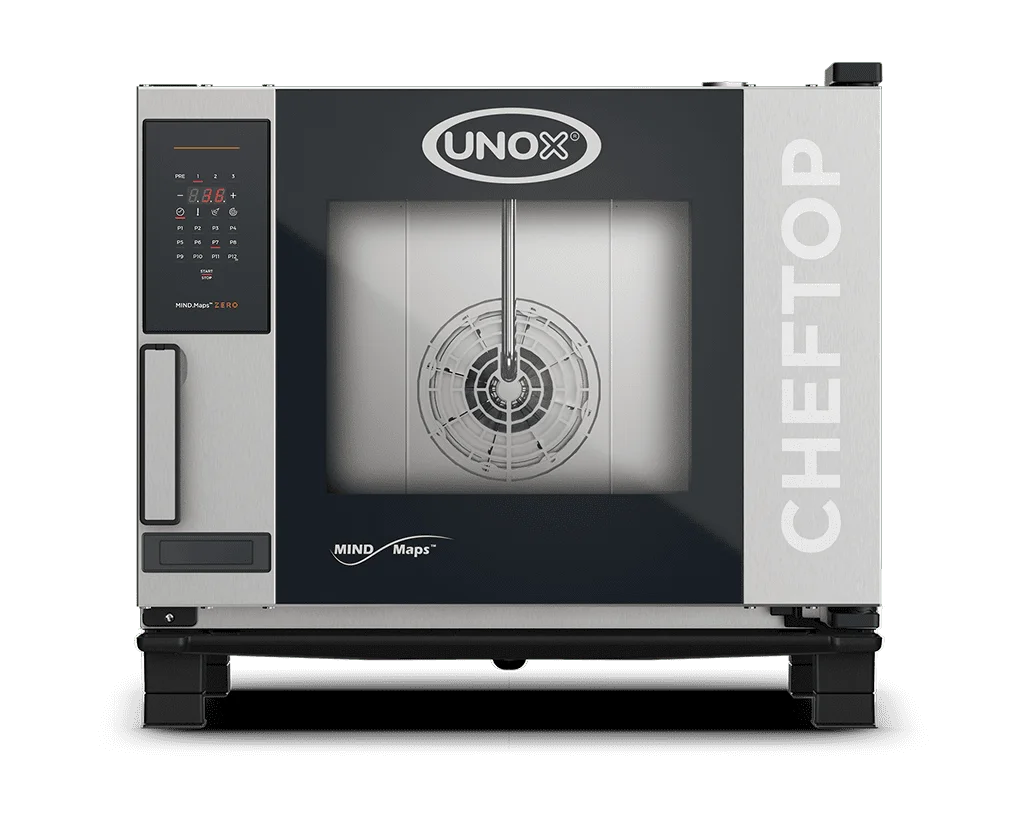 Four mixte CHEFTOP MIND.Maps™ ZERO COUNTERTOP 5 GN 1/1 Électrique Basse puissance - charnière droite