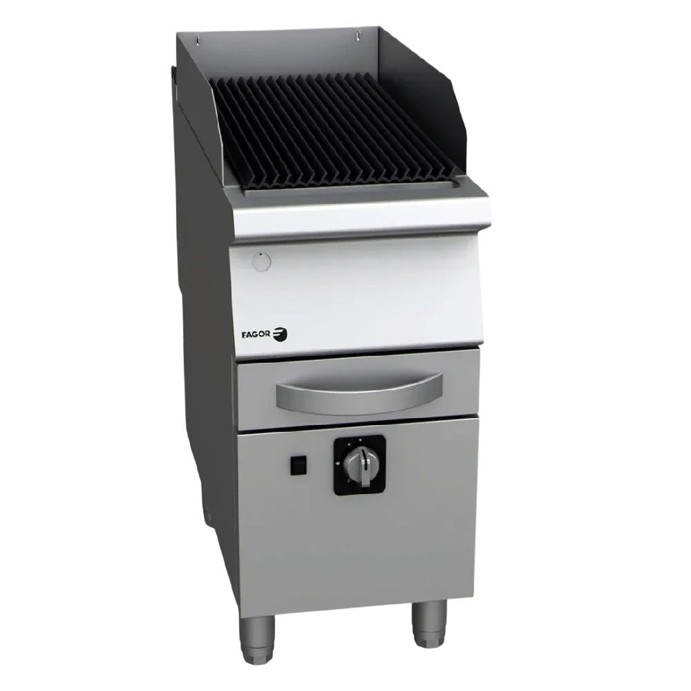 Grill charcoal gaz sur coffre 700 - grille inox 1 zone - B-G7051 I