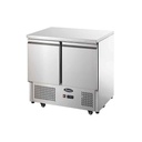 Meuble snacking GN1/1 - 2 portes - 300L - Inox