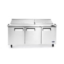 Meuble saladette 3 portes - 18 bacs GN 1/6