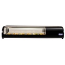Vitrine à sushis 75L - 6 bacs GN1/3 - Vitrage bombé