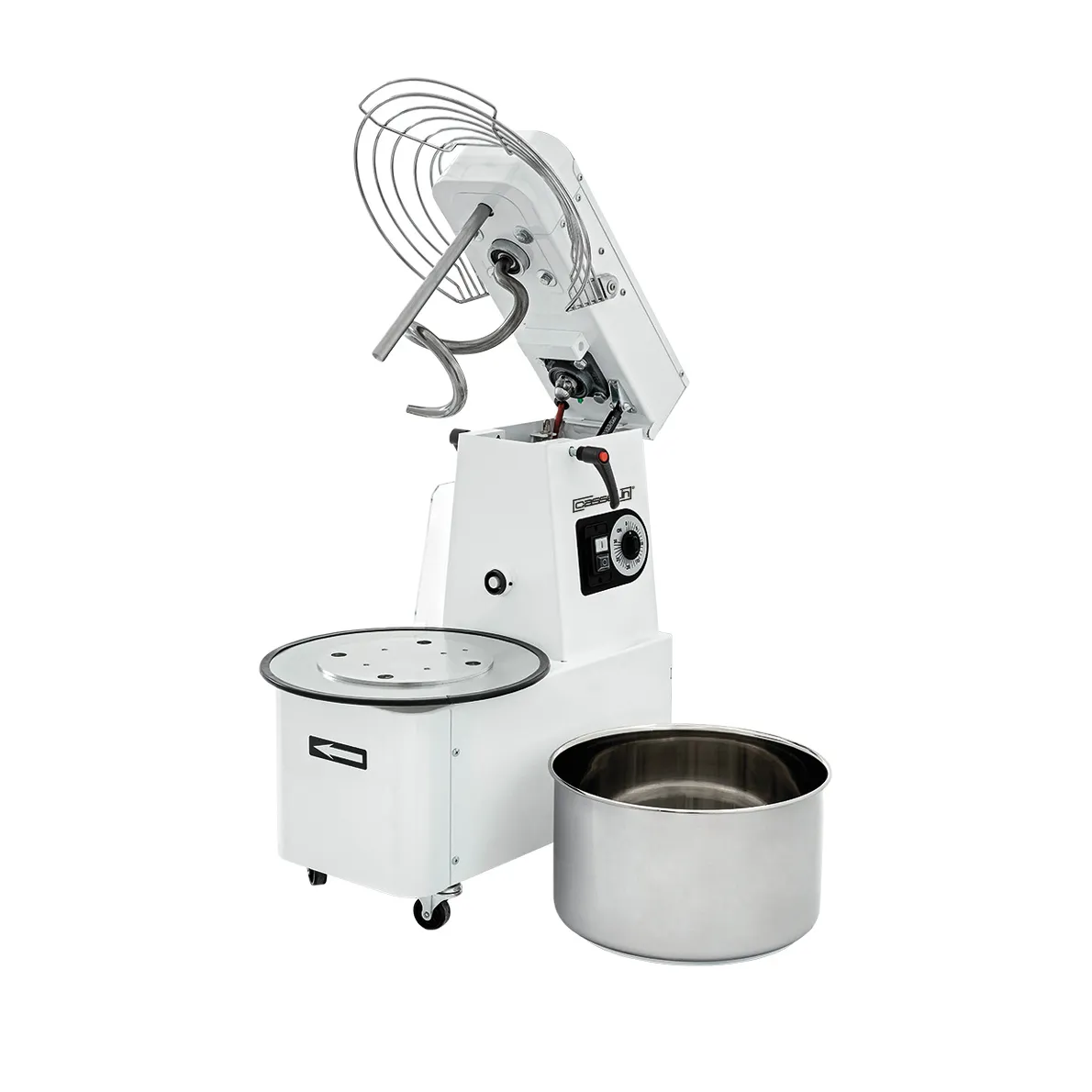 Pétrin à spirale tête relevable et cuve amovible 25Kg